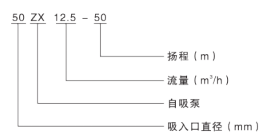 自吸泵型號(hào)意義